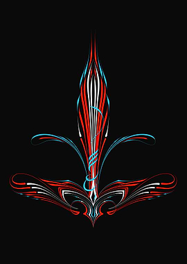 Vintage Floral Pinstripe