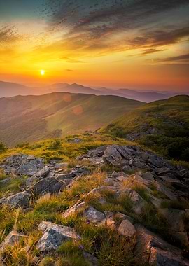 Beautiful summer sunset