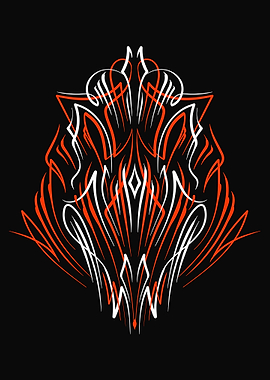 Vintage Floral Pinstripe