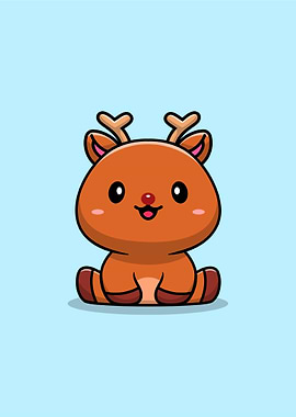 Cute Baby Deer Cartoon