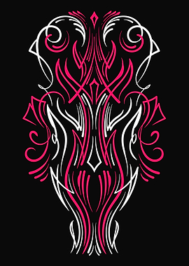 Vintage Floral Pinstripe