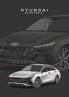 hyundai elantra n white
