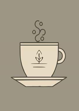 A minimalist coffee cup