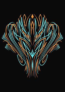 Vintage Floral Pinstripe