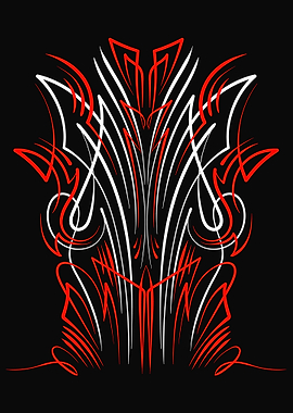 Vintage Floral Pinstripe