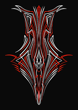 Retro Floral Pinstripe