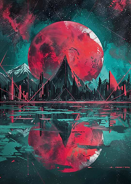 Crimson Moonrise