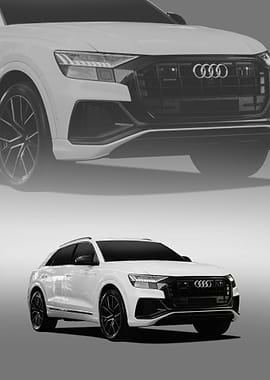 audi q8 2019 poster