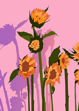 Golden Sunflowers Inside