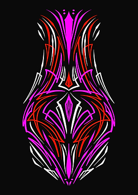 Retro Floral Pinstripe