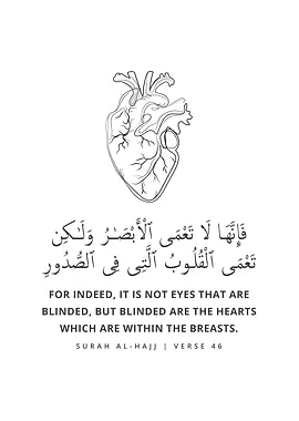 Surah AlHajj Verse 46