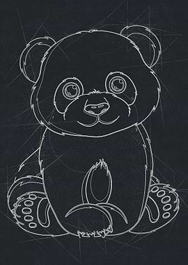 Panda Drawing Art