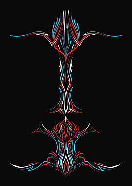 Vintage Floral Pinstripe