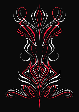 Vintage Floral Pinstripe