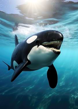 Majestic Orca Whale Killer