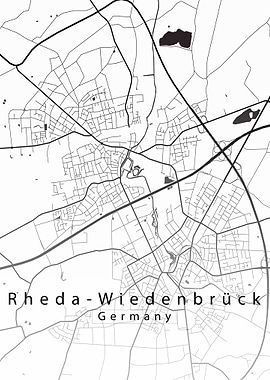Rheda Wiedenbrck City Map