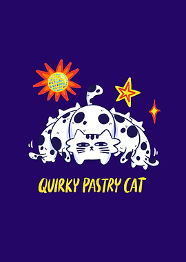 Quirky Pastry Cat