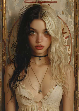 Vintage Young Goth Girl