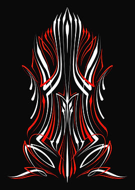 Vintage Floral Pinstripe