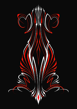 Vintage Floral Pinstripe