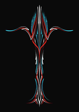 Vintage Floral Pinstripe