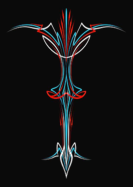 Vintage Floral Pinstripe