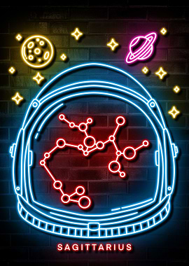 SAGITTARIUS NEON SIGN ART