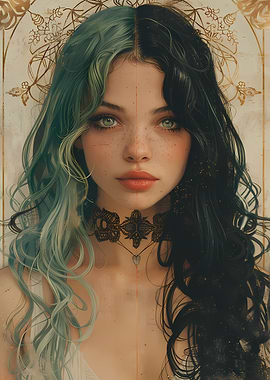 Vintage Young Goth Girl