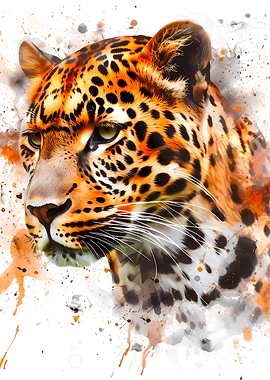 Leopard Watercolor