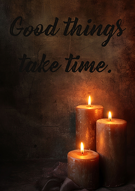 Good things take time