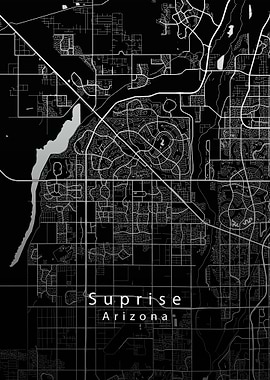 Suprise City Map black