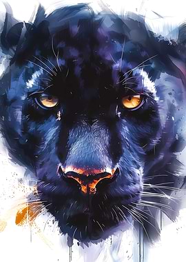 Panther Watercolor
