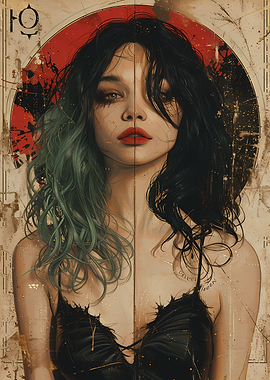 Vintage Young Goth Girl