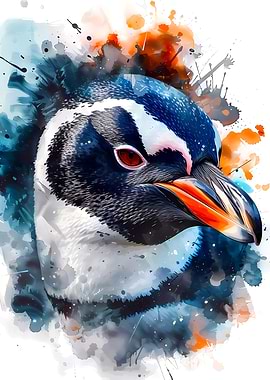 Penguin Watercolor