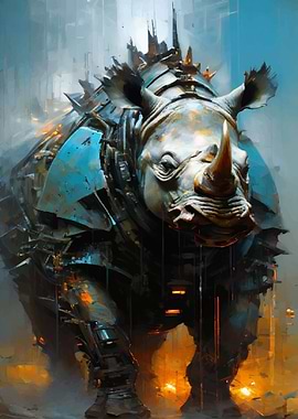 Futuristic rhino
