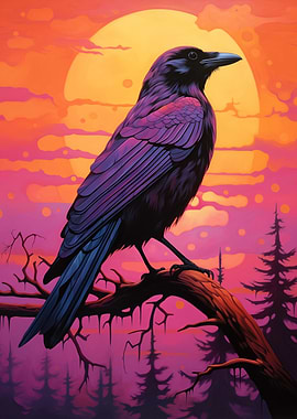 Crow Ravens ink