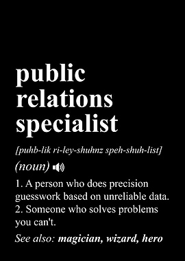 Public Relations Funny Job