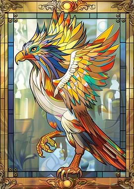 Griffin Retro Gold Glass