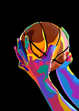 basketball pop art