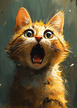 GoldenEyed Kitten Surpris