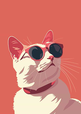 Cat Retro Minimal