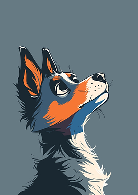 Dog Retro Minimal