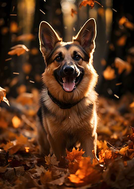 German Shepherd Dog Nature