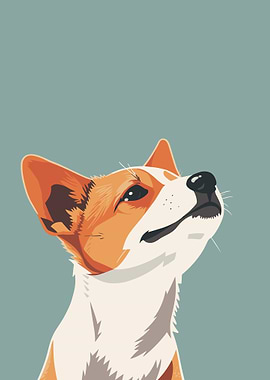 Dog Retro Minimal