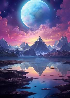Fantasy Space Landscape