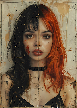 Vintage Young Goth Girl