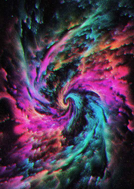 Neon Colorful Galaxy