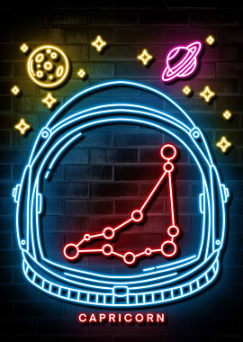 CAPRICORN NEON SIGN ART