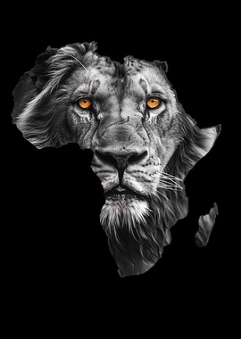 Map Africa Lion Worthy