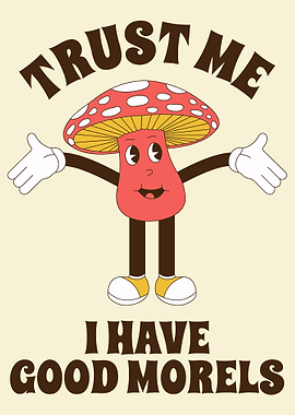 Retro Mushroom Character